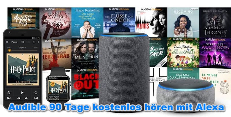 Option 2: Audible 90 Tage kostenlos hören mit Alexa	