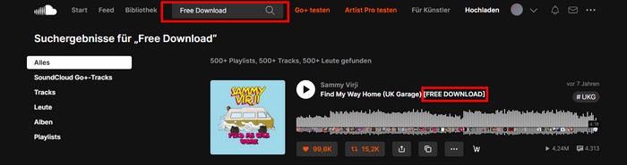 Free Download von SoundCloud