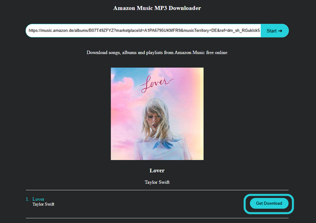 Get Download von Oline Amazon Music Downloader
