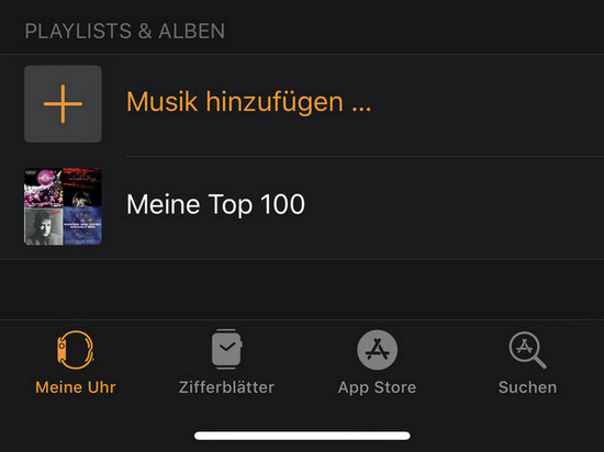 Audible-Hörbücher auf Apple Watch hinzufügen