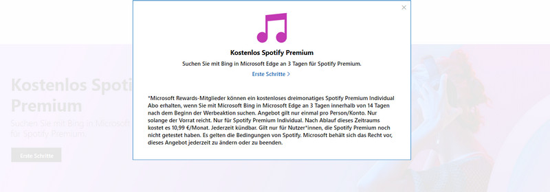 Spotify Premium bei Microsoft Rewards 3 Monate kostenlos