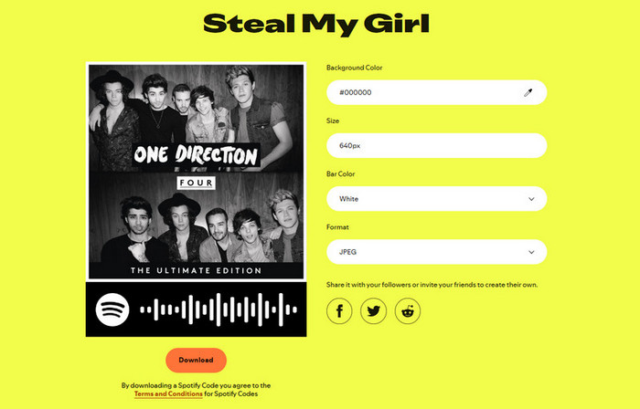 Spotify Code anpassen