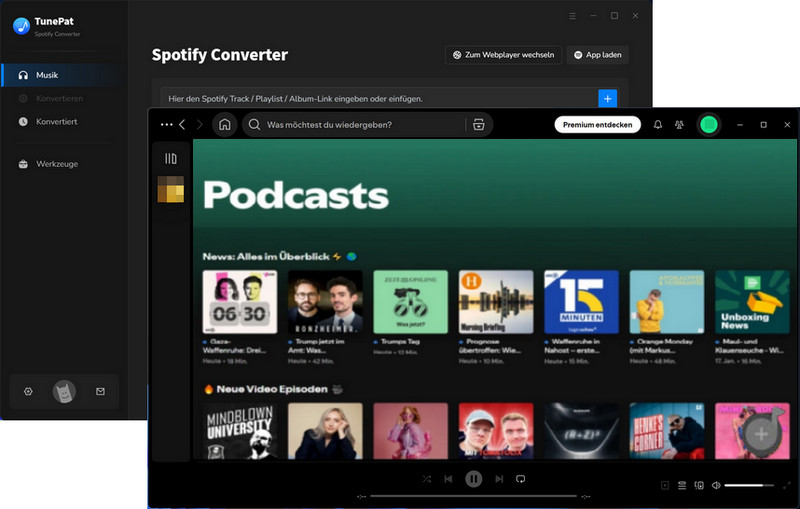 Spotify Podcasts Downloader - TunePat Spotify Converter