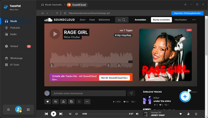 TunePat SoundCloud WAV Downloader