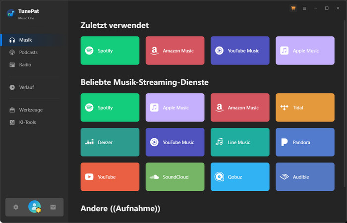 Professioneller MP3 Downloader TunePat Music One