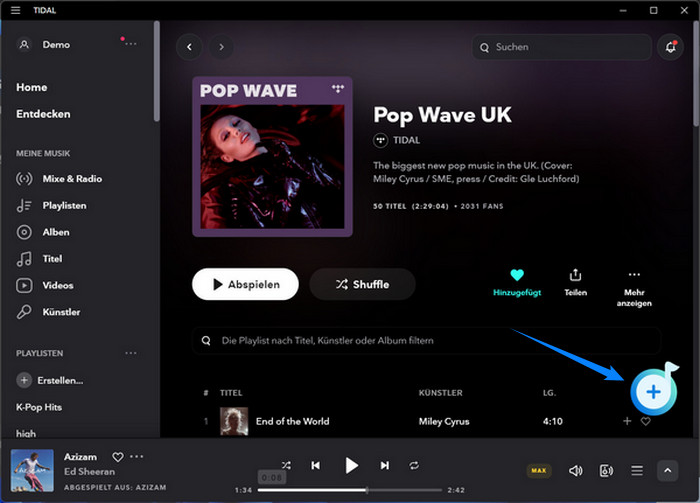 Ein-Klick-Hinzufügen in TunePat